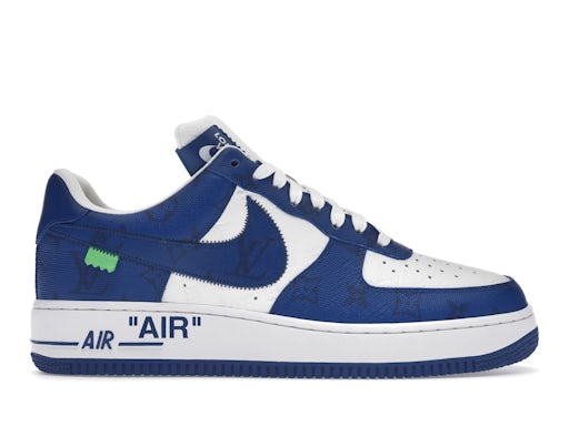 Louis Vuitton Nike Air Force 1 Low By Virgil Abloh White Royal