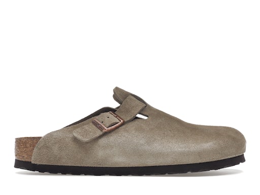 Birkenstock Boston Soft Footbed Suede Taupe