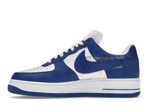 Louis Vuitton Nike Air Force 1 Low By Virgil Abloh White Royal