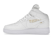 Louis Vuitton Nike Air Force 1 Mid By Virgil Abloh White