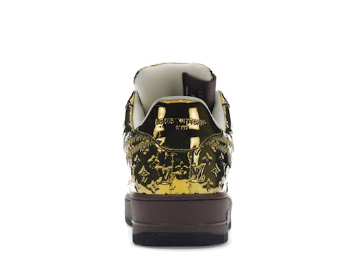 Louis Vuitton Nike Air Force 1 Low By Virgil Abloh Metallic Gold