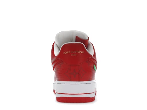 Louis Vuitton Nike Air Force 1 Low By Virgil Abloh White Red